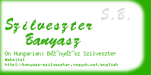 szilveszter banyasz business card